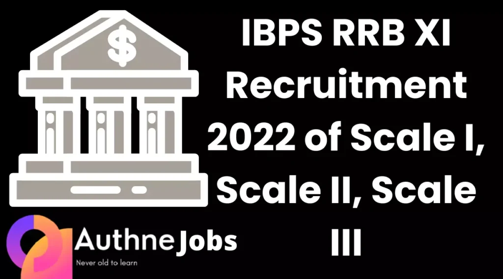 IBPS RRB XI Recruitment 2022 of Scale I, Scale II, Scale III