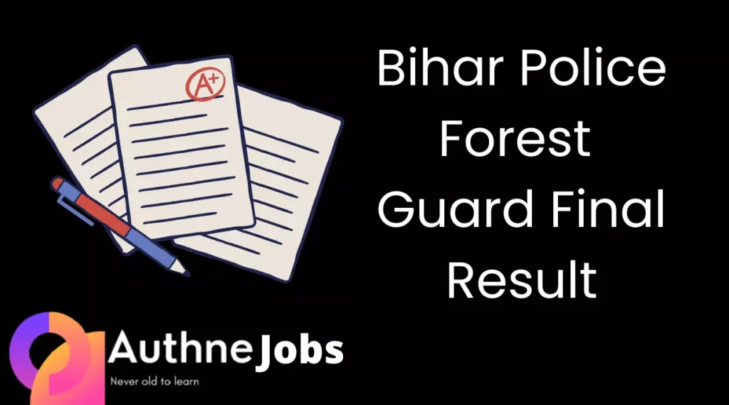 Bihar Police Forest Guard Final Result